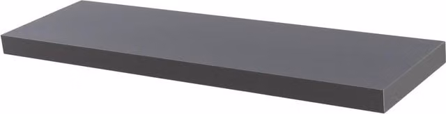 Harbour Housewares Modern Floating Wall-Mounted MDF Shelves in Grey Matt Finish