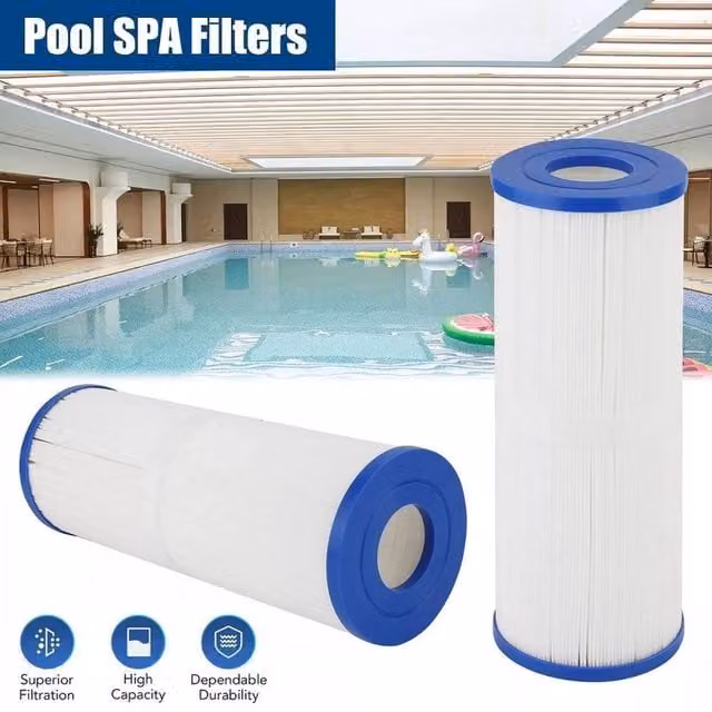 FLAVORA 2-Pack Blue Replacement Hot Tub Filter Cartridges – 1