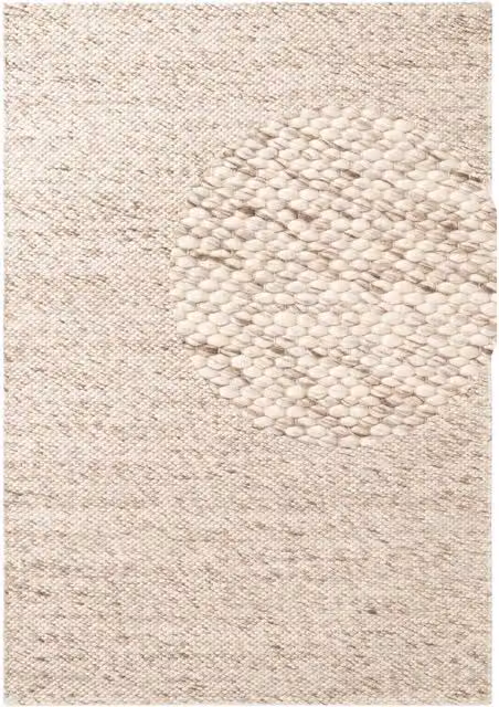Hanse Home Woven Wool and Cotton Rectangular Rug in Beige, Brown and Multicolour, W: 200 cm, D: 290 cm