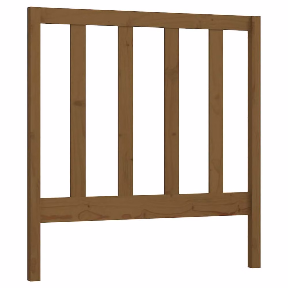 Berkfield Home Beautiful Bed Headboard in Honey Brown Solid Pine, W/D/H: 95 x 4 x 100 cm – 2