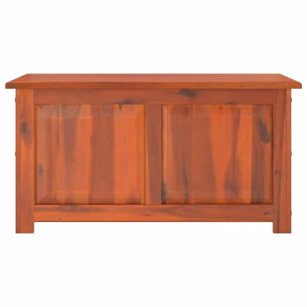 Berkfield Home Brown Acacia Solid Wood Storage Chest with Soft Close Lid – 3