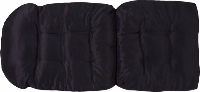 Breeins Black Rectangular Outdoor Chair Cushion, 110 cm