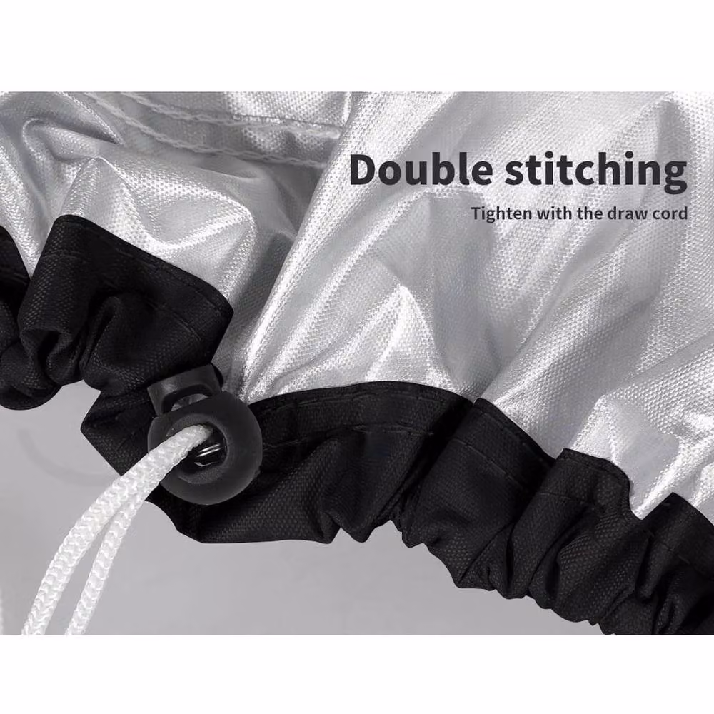 Kelvenix Black Polyester Outdoor Garden Furniture Cover, W/D/H: 213 x 132 x 74 cm – 4