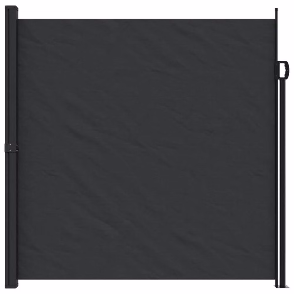 Berkfield Home Black Retractable Wall-Mounted Side Awning in Polyester, W/H: 500 x 200 cm – 3