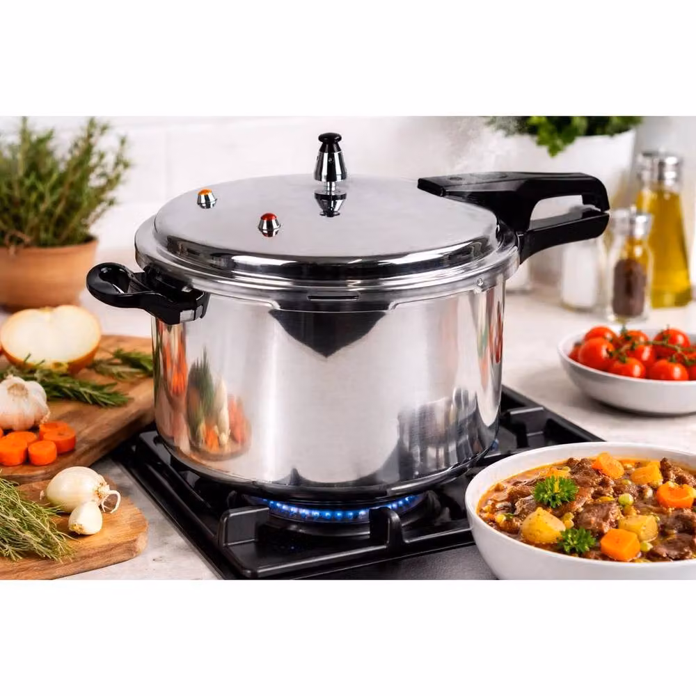 FLAVORA 11l Aluminium Uncoated Pressure Cooker in Silver – 2