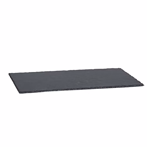 Argon Tableware Rectangular Slate Table Runner in Grey or Black, W: 50 cm, D: 25 cm