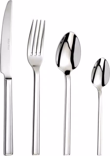 Arthur Price Horizon 24 Piece Stainless Steel Cutlery Set for 6 People in Polished Silver with Case