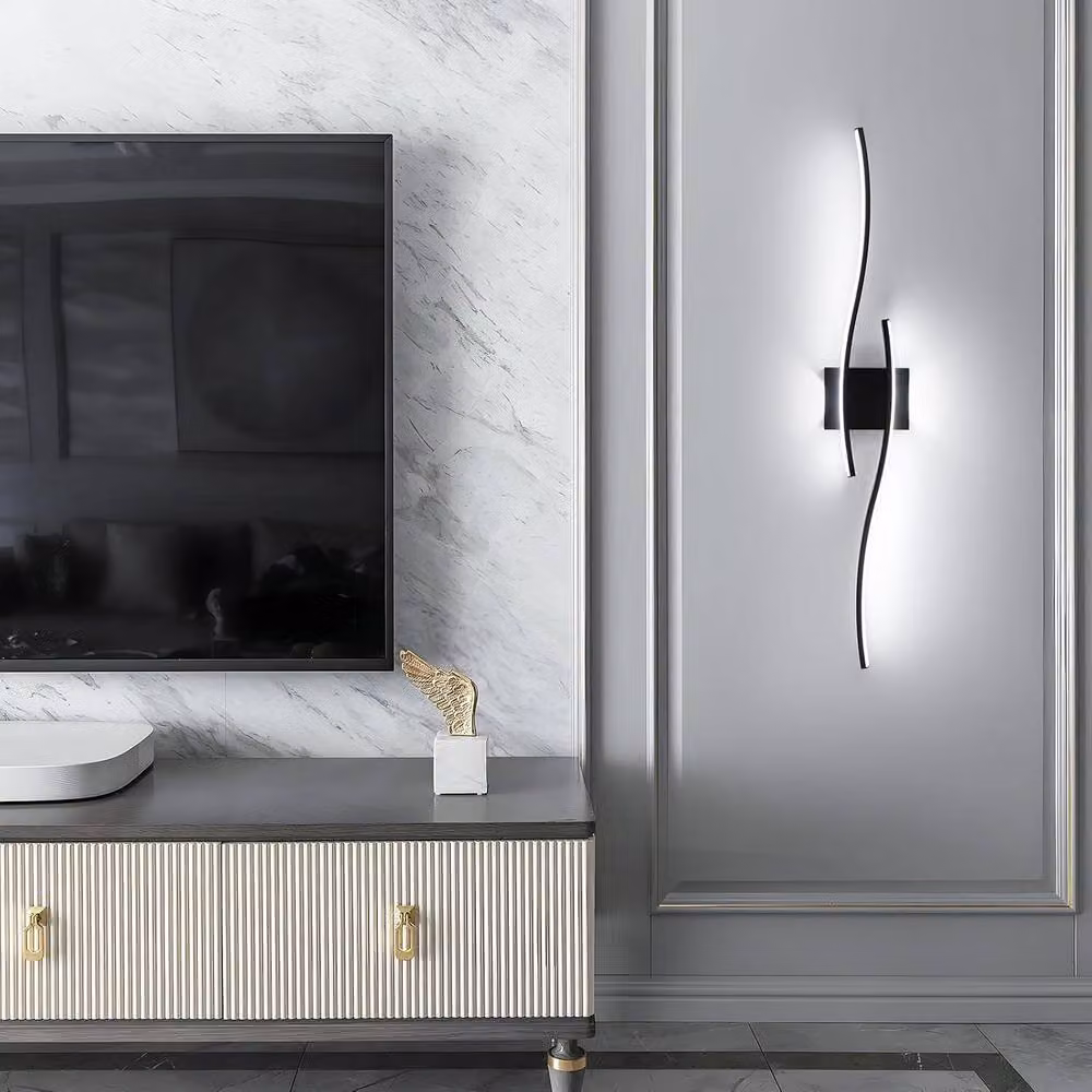 Goeco LED Wall Light, 27W, 6500K Cool White, Black, Length: 89 cm – 4