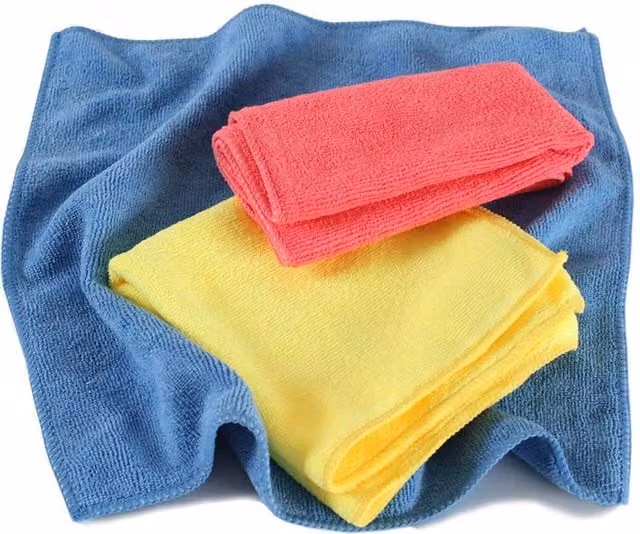 tectake Multicolour Microfibre Cloths Set of 1000, W/D: 35 x 35 cm