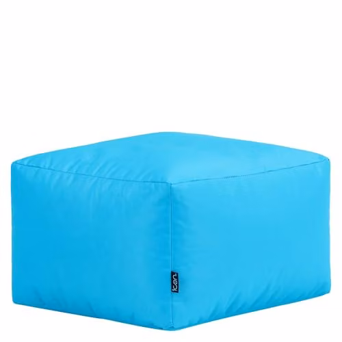 Bean Bag Bazaar UV Resistant Indoor and Outdoor Cube Bean Bag in Blue and Turquoise – 2