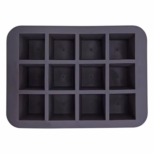 Libbi Lou Black Silicone Square Ice Cube Tray Two Pack (24 Cubes) – 3