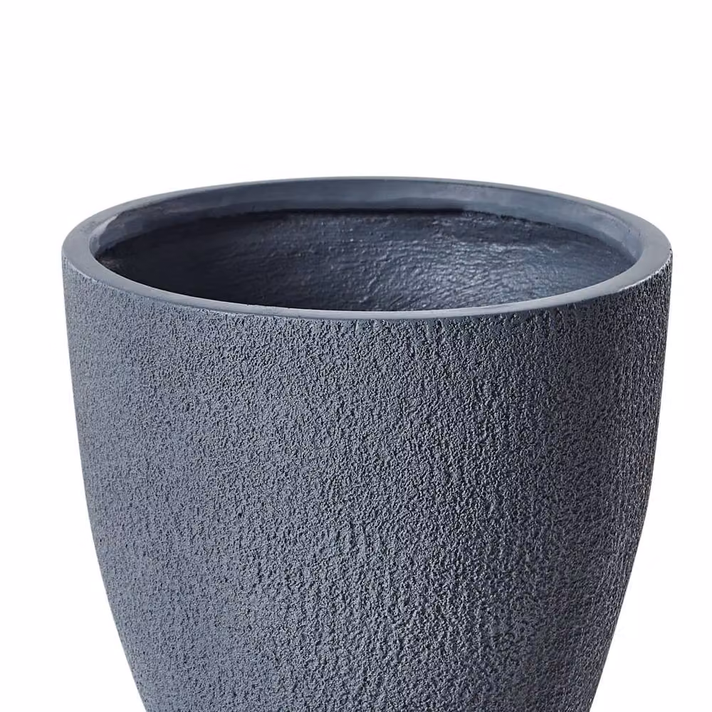 Wyld and Coco Grey Fibre Clay Round Planter Tub, Diameter: 46 cm – 4