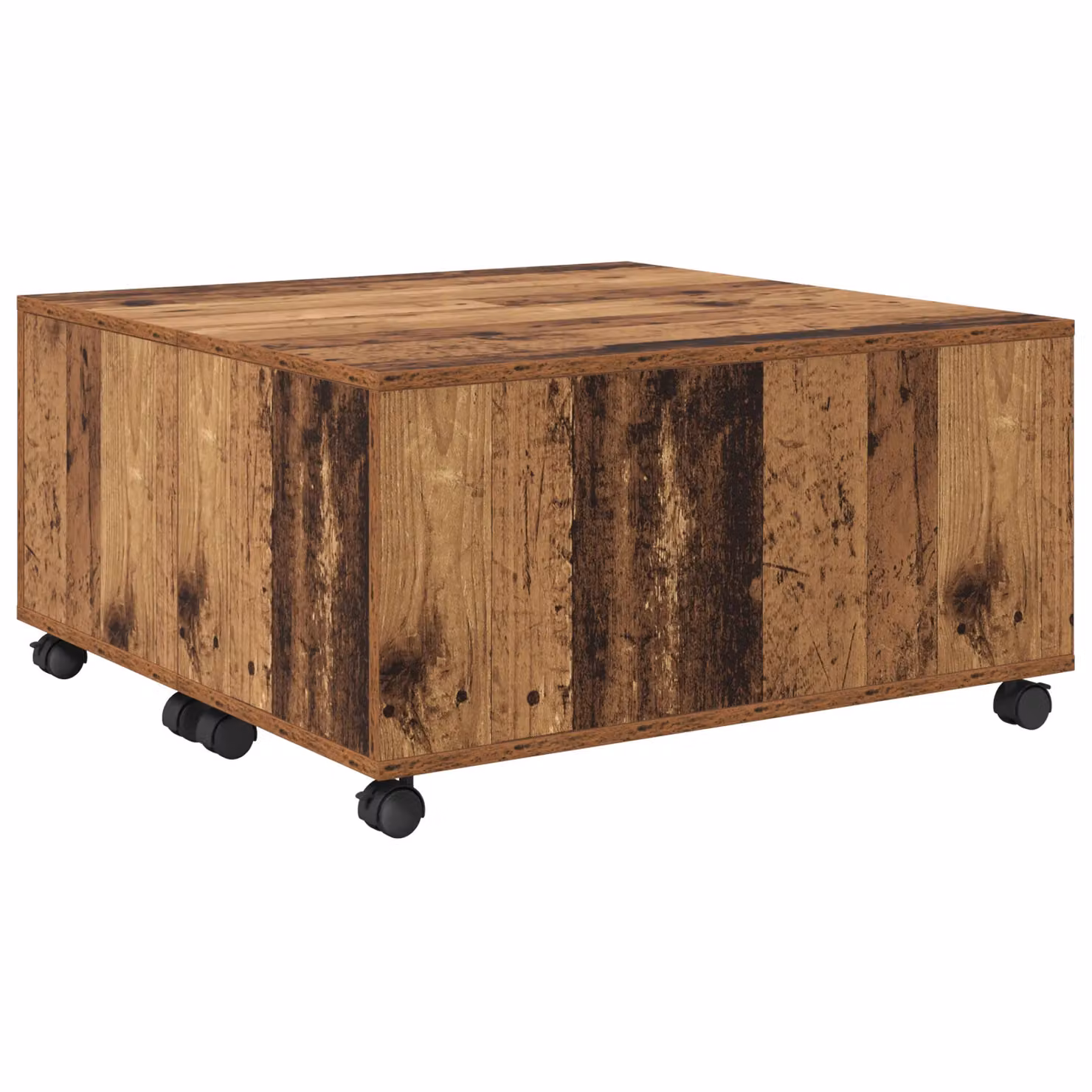 Berkfield Home Modern Square Coffee Table in Brown, W/D/H: 75 x 75 x 38 cm – 2