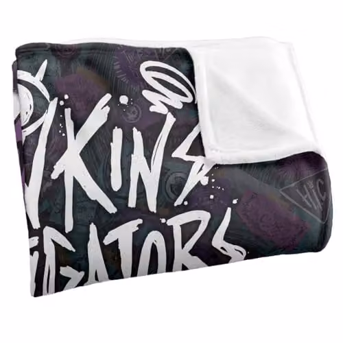 Netflix Stranger Things Tales From 85 Hic Scribble Multicolour Microfibre Fleece Blanket – 3