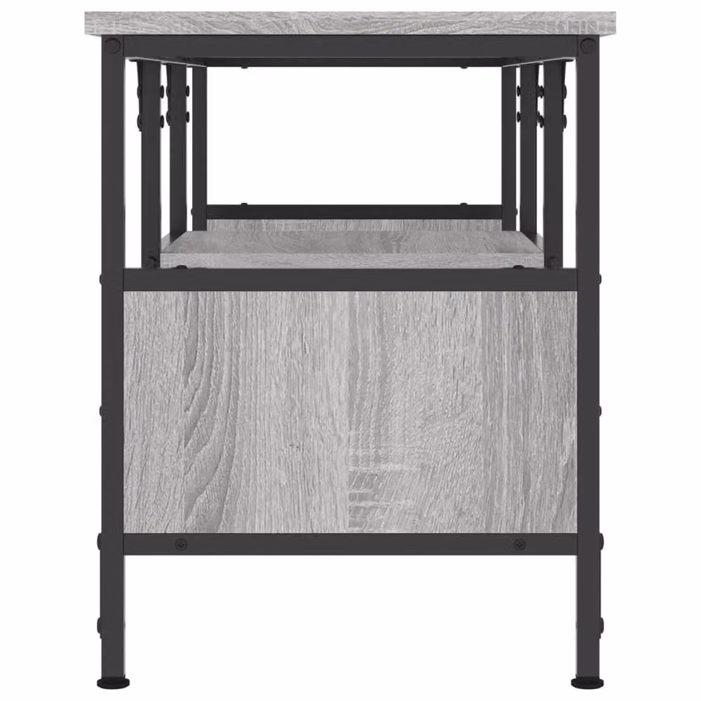 Berkfield Home Industrial TV Cabinet in Grey Sonoma, W/D/H: 100 x 35 x 45 cm – 4