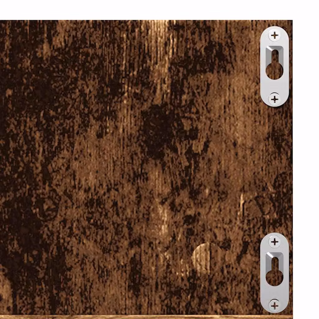 Berkfield Home CD Wall Shelf in Old Wood Brown, W/D/H: 75 x 18 x 18 cm – 5