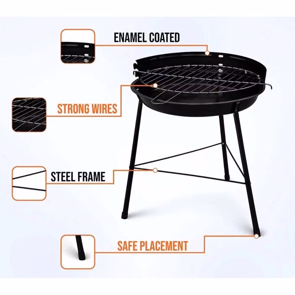 SPETLEK Black Kettle Charcoal BBQ Grill, Diameter: 33 cm – 3