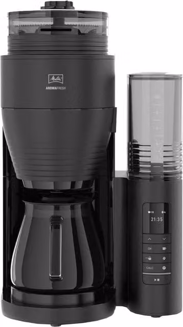Melitta Aromafresh II Grind and Brew Coffee Machine, Black