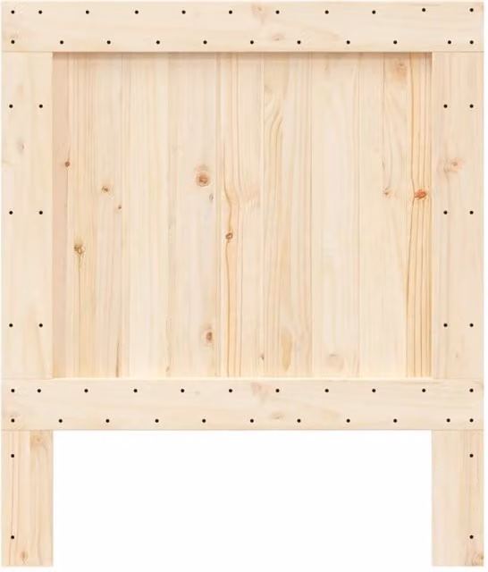 Berkfield Home Solid Pine Wood Headboard in Beige, W: 90 cm, H: 104 cm – 1