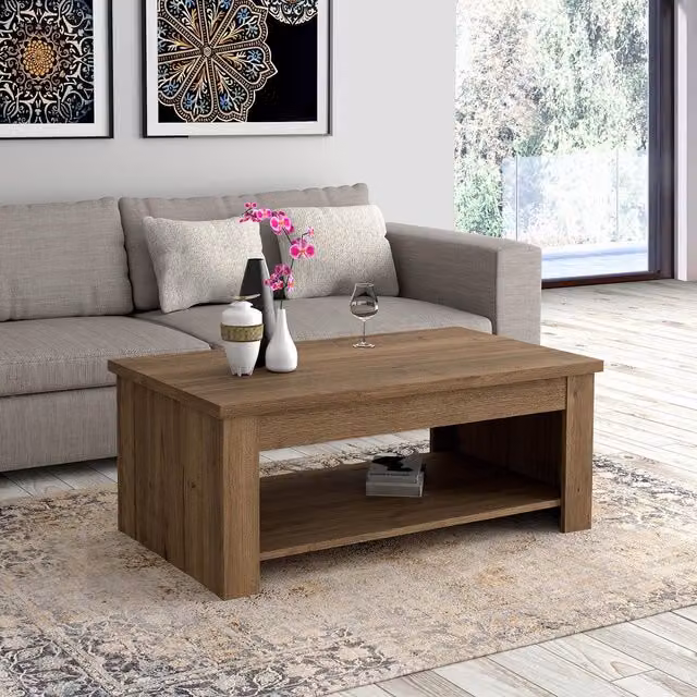 Furniture To Go Corona Rising Coffee Table in Tabak Oak with Lift Mechanism