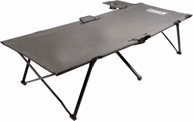 Coleman Packaway Steel Camping Folding Bed in Grey