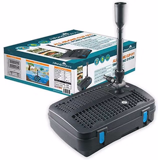 AllPondSolutions CUP-311 All In One Pond Pump Filter with UV, Black