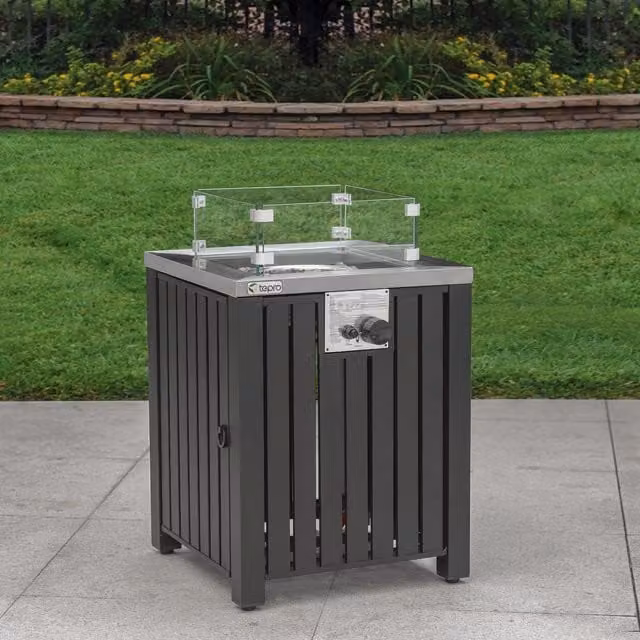 Tepro Topeka Anthracite Gas Fire Table and Fire Pit