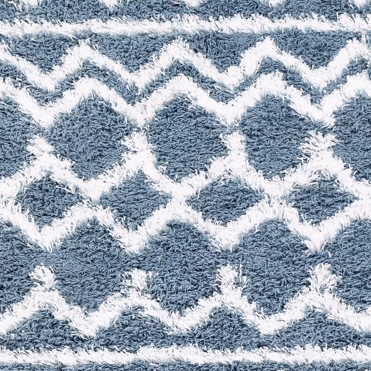 Livabliss Urban Geometric Shag Rug in Beige, Blue, Pink and Grey, W: 200 cm, D: 290 cm – 6
