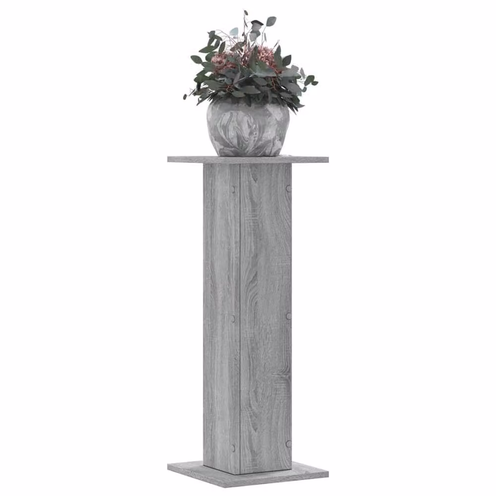 Berkfield Home Set of 2 Grey Plant Stands, W/D/H: 30 x 30 x 80 cm – 2