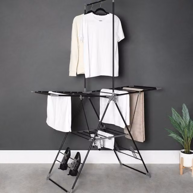 Argento Premium X Wing Airer in Black