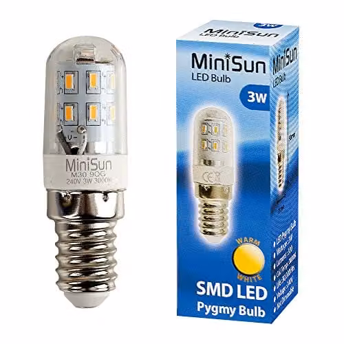 MiniSun 3W SES E14 LED Pygmy Energy Saving Light Bulb, 3000K Warm White