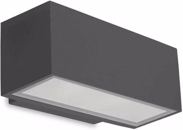Netlighting Afrodita LED Outdoor Small Wall Washer Light, Urban Grey, IP65