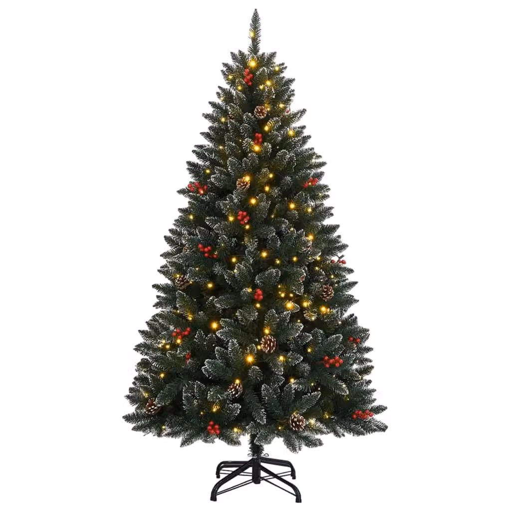 Berkfield Home Green Artificial Christmas Tree with 300 LEDs, Height: 210 cm – 2