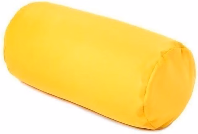 Gardenista Round Outdoor Garden Bolster Cushion in Yellow