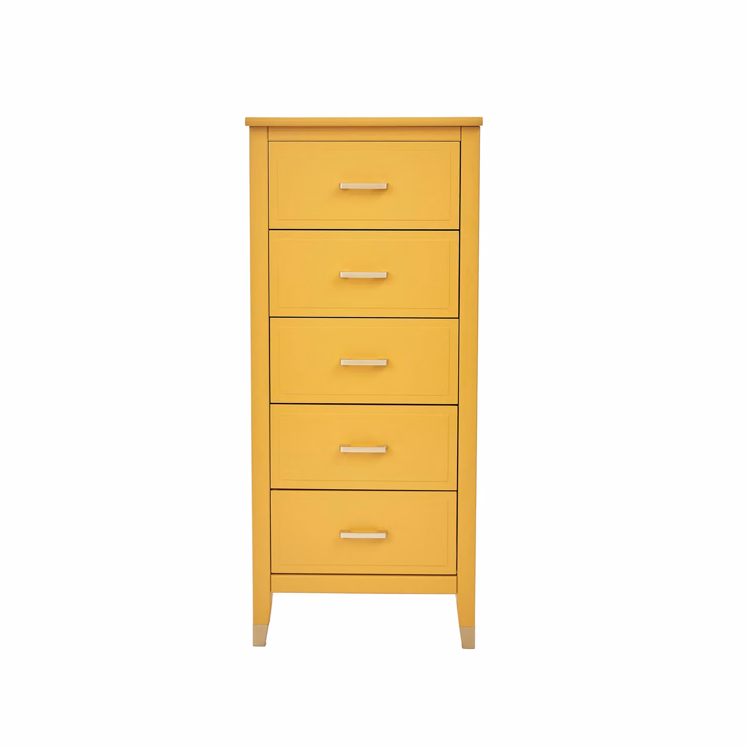 Cabinet Bits Palazzi 5 Drawer Narrow Chest of Drawers in Yellow – 2