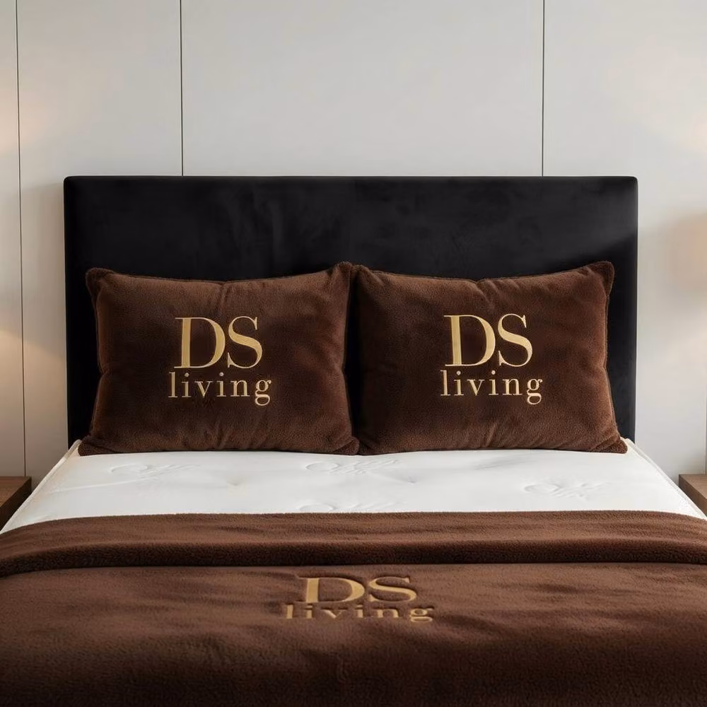DS Living Prima Black Upholstered Fabric Divan Bed W/D/H: 90 x 190 cm – 2