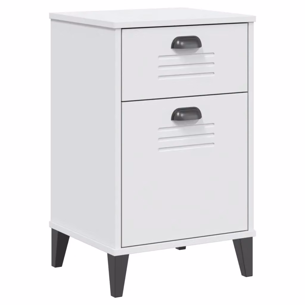 Berkfield Home VIKEN Bedside Cabinet in White Engineered Wood – 2
