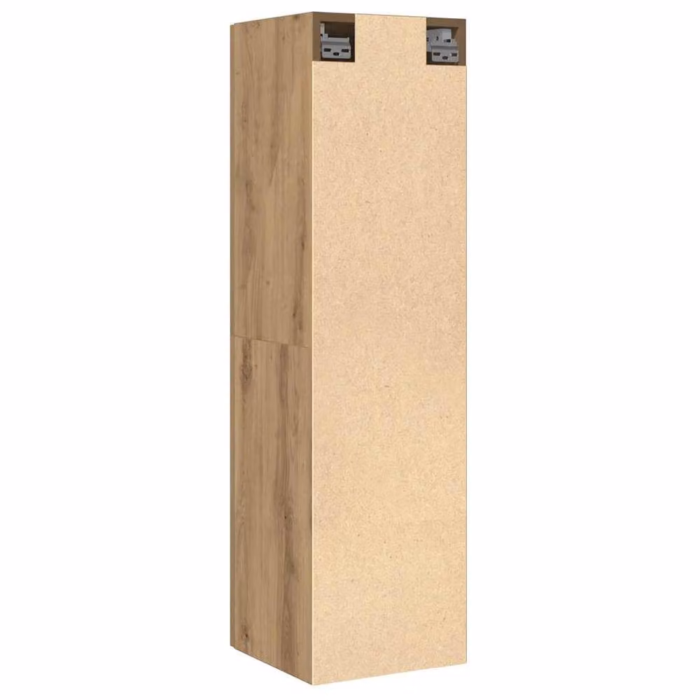 Berkfield Home Artisan Oak TV Cabinet in Brown, W/D/H: 110 x 30 x 30 cm – 2