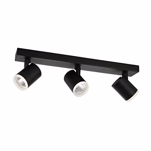 Netlighting Helvia Modern LED Ceiling Spotlight Bar in Black, 4000K