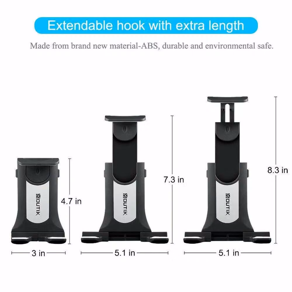 FLAVORA Magnetic Adjustable Universal Car Tablet Cradle Mount in Black – 2