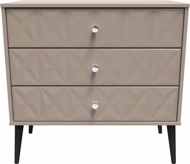 Ready Assembled 2 U Toledo 3 Drawer Chest in Light Brown