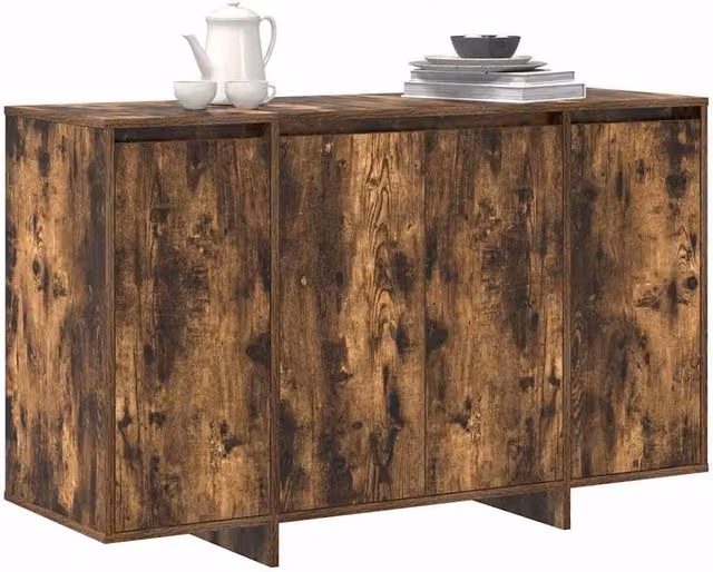 Berkfield Home Smoked Oak Sideboard in Brown, W/D/H: 120 x 41 x 75 cm – 1