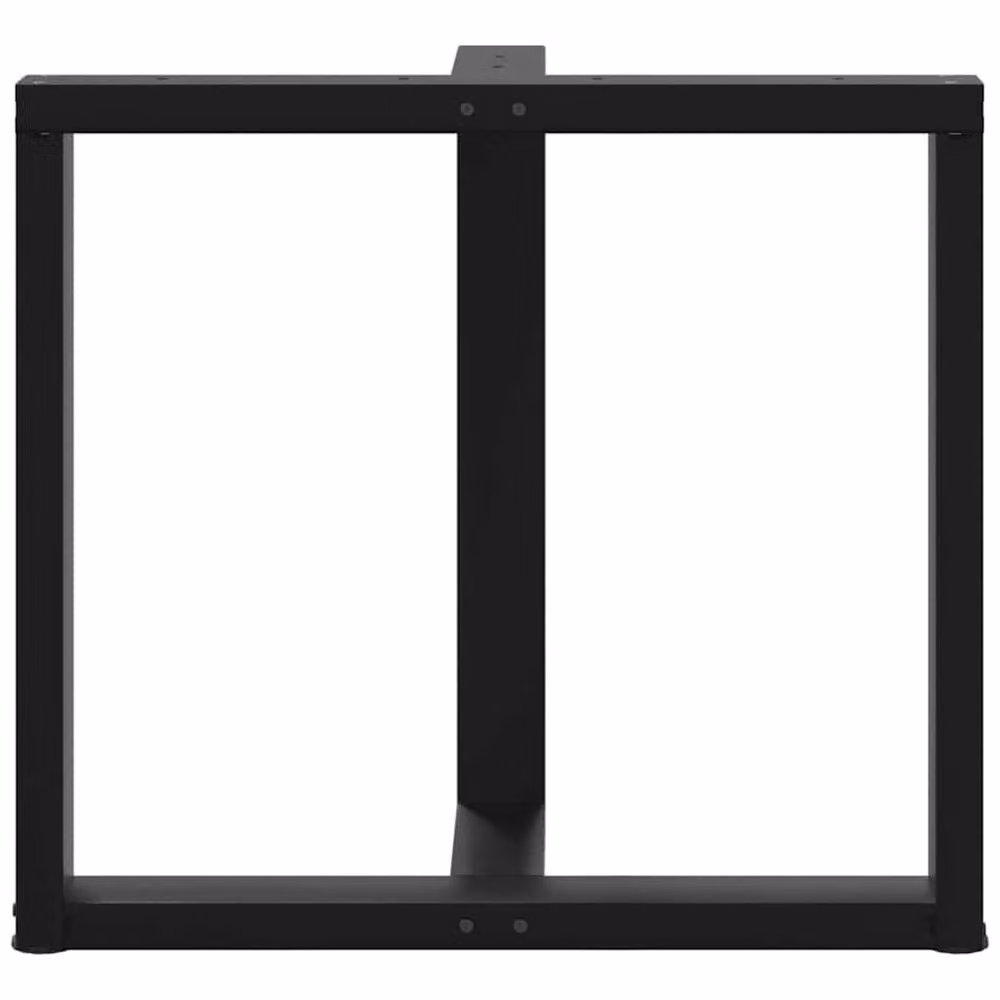 Berkfield Home T-Shaped Dining Table Legs, 2 Piece Set, Black, W/D/H: 70 x 35 x 72.5 cm – 4