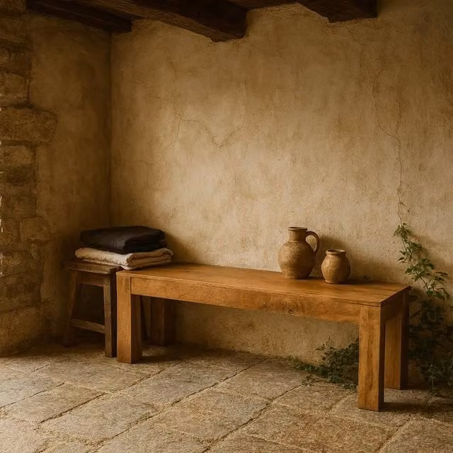 Wyld Haus Manila Manila Solid Mango Wood Bench in Brown