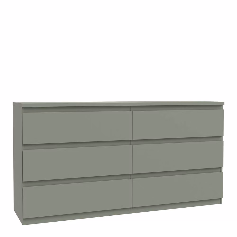 Furniture To Go Edmore 6 Drawer Wide Chest in Green – 2