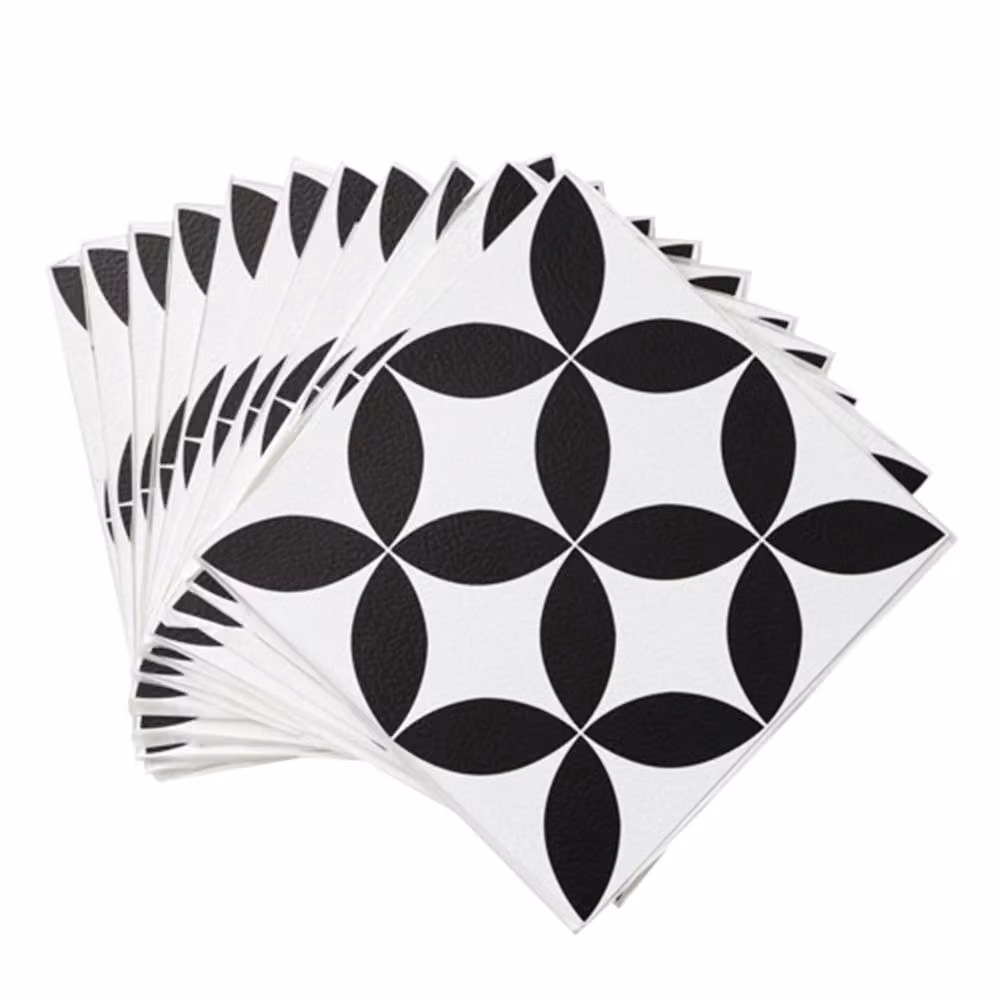 FloorPops Starlight Self Adhesive Vinyl Floor Tiles, White, Pack of 10 (0.93sqm), W/D/H: 30.48 x 30.48 x 30.48 cm – 3
