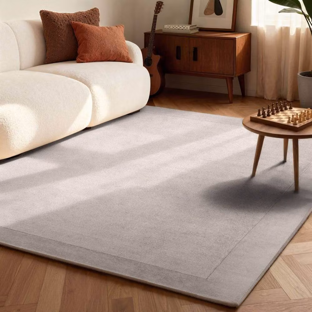 Villeroy & Boch 1812 Kari Handmade Wool Blend Bordered Rug in Grey, W: 80 cm, L: 150 cm – 2