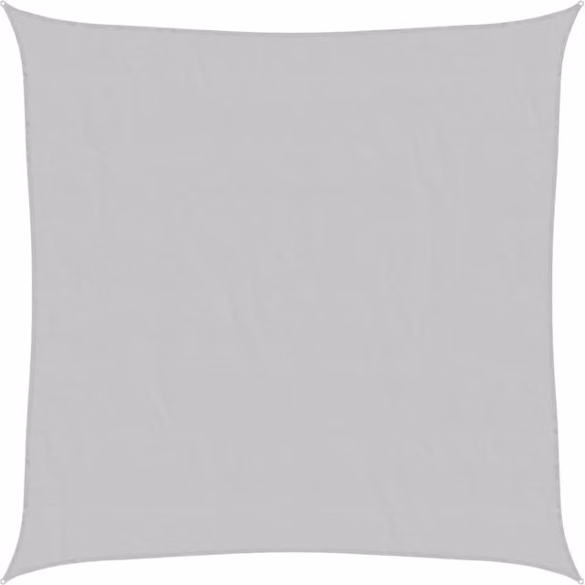 Berkfield Home Square Sun Shade Sail in Light Grey, 100% Polyester