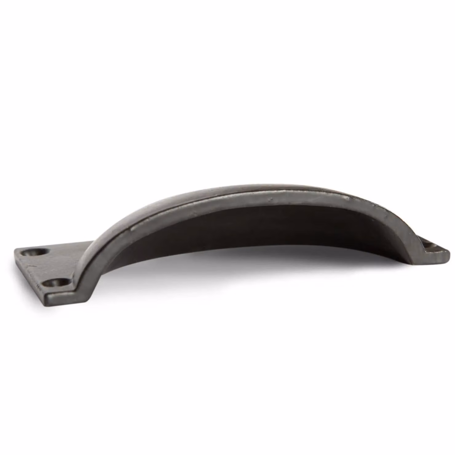 Hammer and Tongs Black Matt Iron Rectangular Cabinet Drawer Pull, Pack of 2, W: 130 mm, H: 50 mm – 2