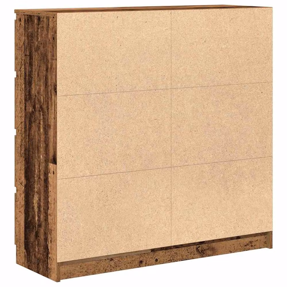 Berkfield Home Rustic Old Wood Sideboard in Brown, W/D/H: 100 x 35 x 99 cm – 3
